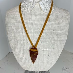 Natural stone Arrowhead necklace